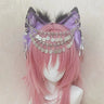 Cosplay Purple Wolf Ears Beast Ears Headband Simulation Anime Lolita Headdress Cute Animal Ears KC Hair Hoop Headwear