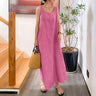 Cotton Linen Oversized Long Dress for Women 2023 Summer Casual Plus Size Fashion Elegant Loose Skirt Female Clothing Vestidos Ro