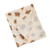 Cotton Swaddle Blanket Baby Blanket Floral Print Muslin Diaper Swaddle New Born Crinkle Fabric Baby Born Stroller Cover