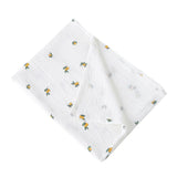 Cotton Swaddle Blanket Baby Blanket Floral Print Muslin Diaper Swaddle New Born Crinkle Fabric Baby Born Stroller Cover