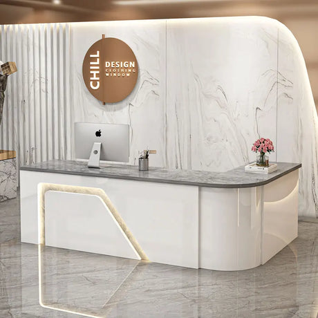 Counter Table Bar Reception Desk Tall Marble Office Commercial Reception Desk Beauty Salon Toonbank Winkel Garden Furniture Sets