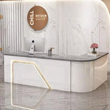 Counter Table Bar Reception Desk Tall Marble Office Commercial Reception Desk Beauty Salon Toonbank Winkel Garden Furniture Sets