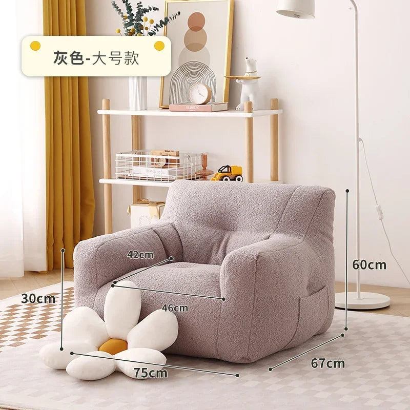 Creative Lovely Web Celebrity Children Sofa Small Sofa Baby Baby Couch Tatami Lovely Single Lazy Sofa Chair Reading Corner