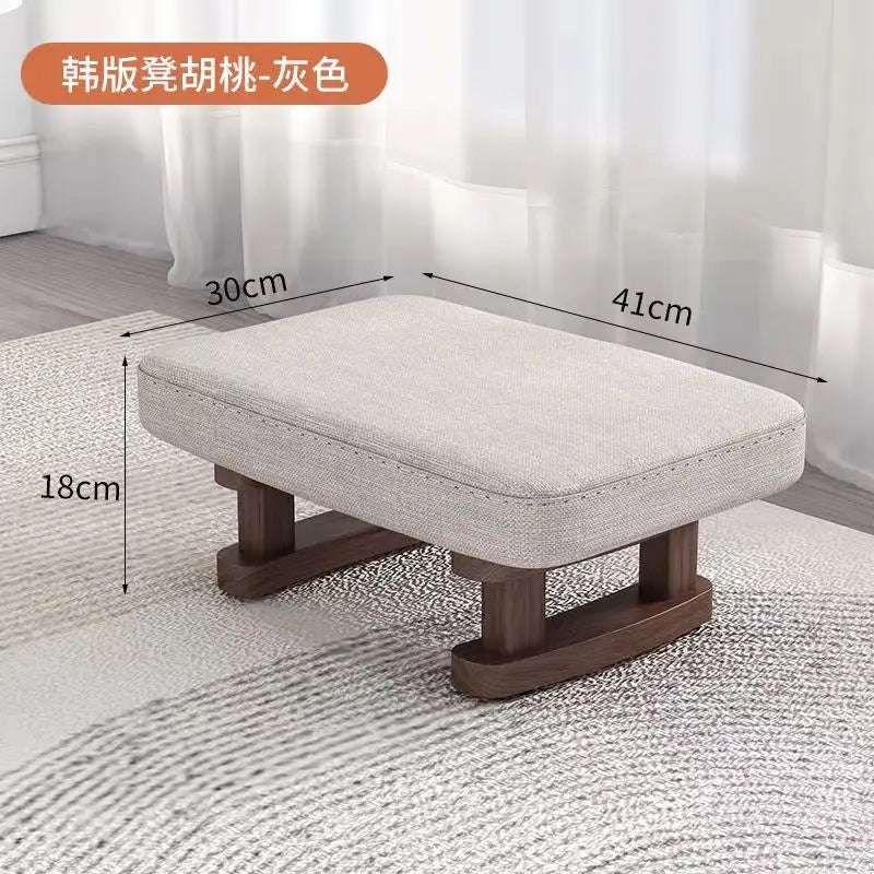 Creative Small Wood Chair Household Shoe Changing Stool Ins Sofa Living Room Foot Rest Stool Tea Table Children Bathroom Footsto