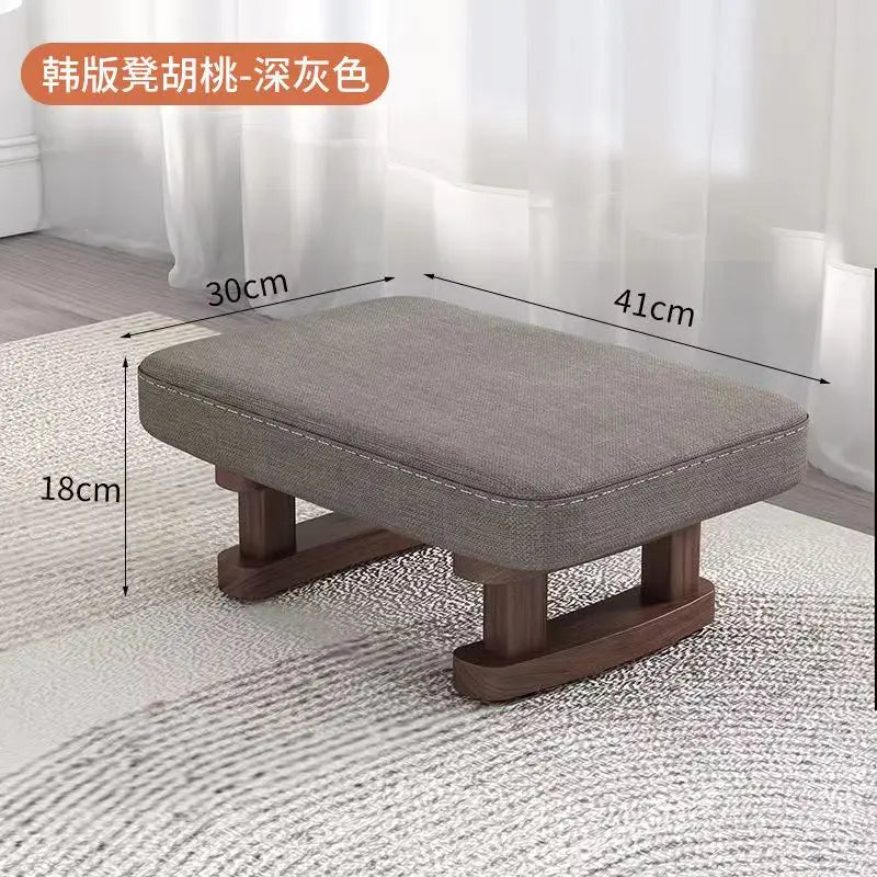 Creative Small Wood Chair Household Shoe Changing Stool Ins Sofa Living Room Foot Rest Stool Tea Table Children Bathroom Footsto