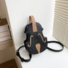 Creative Violin Female Crossbody Bag Violin Shape PU Leather Small Backpacks for Women Sewing Thread Ladies Fashion Shoulder Bag