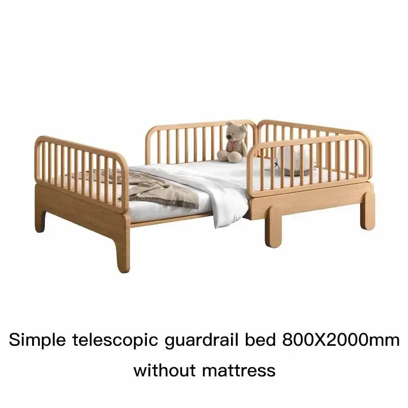 Crib Splicing Children Beds Guardrail Boy Solid Wood Princess Children Beds Girl Retractable Camas Dormitorio Bedroom Furniture