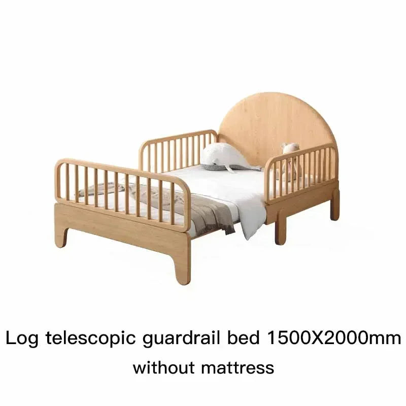 Crib Splicing Children Beds Guardrail Boy Solid Wood Princess Children Beds Girl Retractable Camas Dormitorio Bedroom Furniture