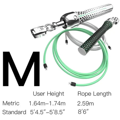 Cross Jump Rope Set Weighted Jump Rope High Speed Tangle Self-Locking Spiral Jump Rope Exercise Fitness Lose Weight Equipment