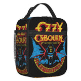 Custom Heavy Metal Band Rock Lunch Bag Men Women Warm Cooler Ozzy Osbourne Prince Of Darkness Insulated Lunch Box for Student