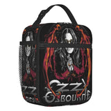 Custom Heavy Metal Band Rock Lunch Bag Men Women Warm Cooler Ozzy Osbourne Prince Of Darkness Insulated Lunch Box for Student