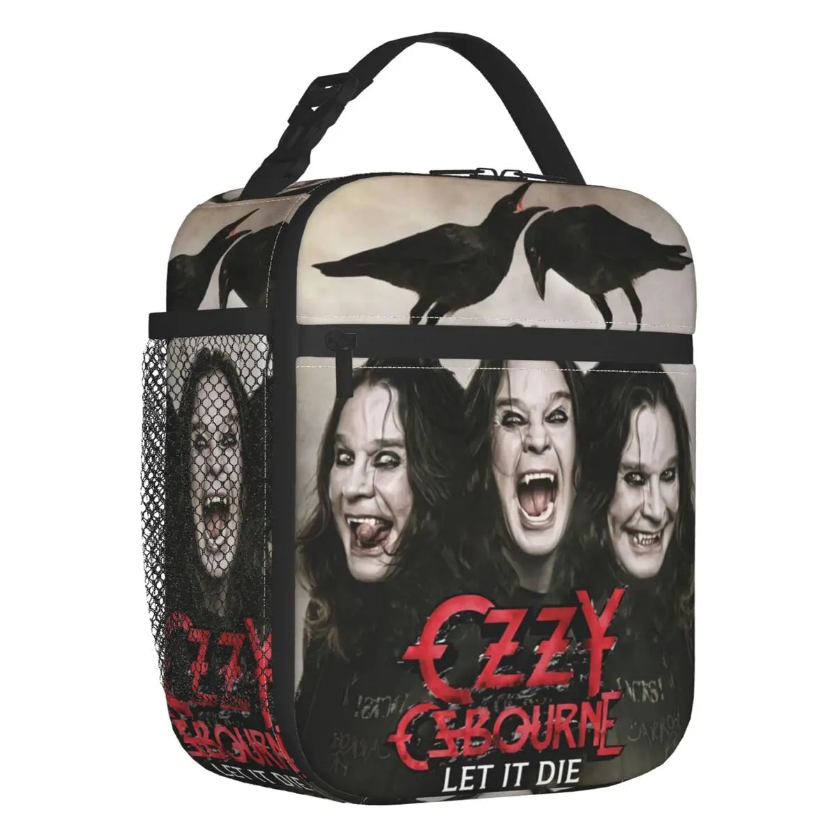 Custom Heavy Metal Band Rock Lunch Bag Men Women Warm Cooler Ozzy Osbourne Prince Of Darkness Insulated Lunch Box for Student