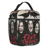 Custom Heavy Metal Band Rock Lunch Bag Men Women Warm Cooler Ozzy Osbourne Prince Of Darkness Insulated Lunch Box for Student