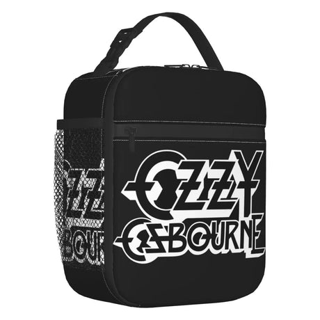 Custom Heavy Metal Band Rock Lunch Bag Men Women Warm Cooler Ozzy Osbourne Prince Of Darkness Insulated Lunch Box for Student