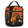 Custom Heavy Metal Band Rock Lunch Bag Men Women Warm Cooler Ozzy Osbourne Prince Of Darkness Insulated Lunch Box for Student