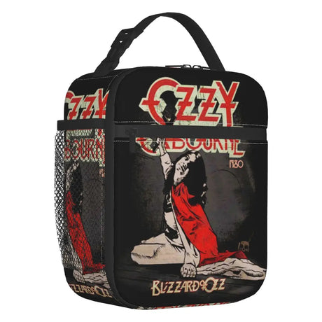 Custom Heavy Metal Band Rock Lunch Bag Men Women Warm Cooler Ozzy Osbourne Prince Of Darkness Insulated Lunch Box for Student