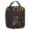 Custom Heavy Metal Band Rock Lunch Bag Men Women Warm Cooler Ozzy Osbourne Prince Of Darkness Insulated Lunch Box for Student