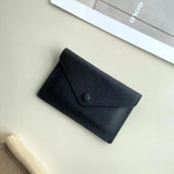 Custom Initials Genuine Leather Small Wallet Fashion Luxury Personalize Name Envelope Card Holder Purse Dropshiping DIY Gift