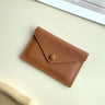 Custom Initials Genuine Leather Small Wallet Fashion Luxury Personalize Name Envelope Card Holder Purse Dropshiping DIY Gift