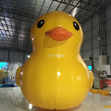 Customized PVC airsealed Inflatable yellow Duck model Floating on water ,Air-tight big yellow duck balloon for park decoration