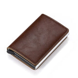 Customized Wallet 2024 Credit Card Holder Leather Blocking Rfid Wallet Men id bank card holder Anti thief Wallet Card Case Purse