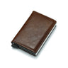 Customized Wallet 2024 Credit Card Holder Leather Blocking Rfid Wallet Men id bank card holder Anti thief Wallet Card Case Purse