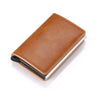 Customized Wallet 2024 Credit Card Holder Leather Blocking Rfid Wallet Men id bank card holder Anti thief Wallet Card Case Purse