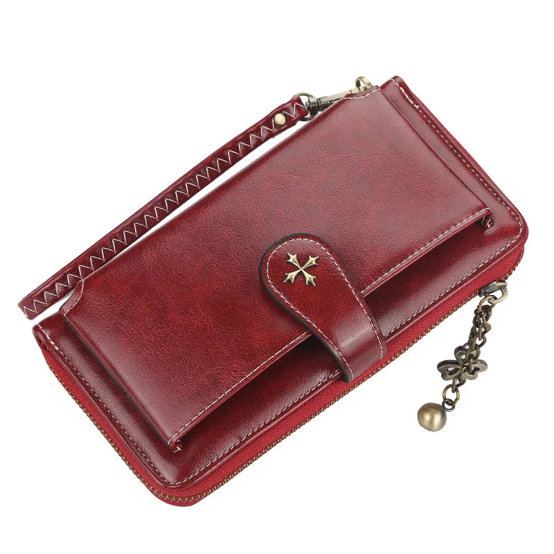 Customized Women Wallets Name Engraving Fashion Long PU Leather Quality Card Holder Classic Female Purse Zipper Wallet For Women