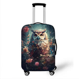 Cute Animal Tiger Rabbit Panda Pattern Luggage Cover for Travel Watercolor Suitcase Protective Cover Elastic Trolley Case Cover