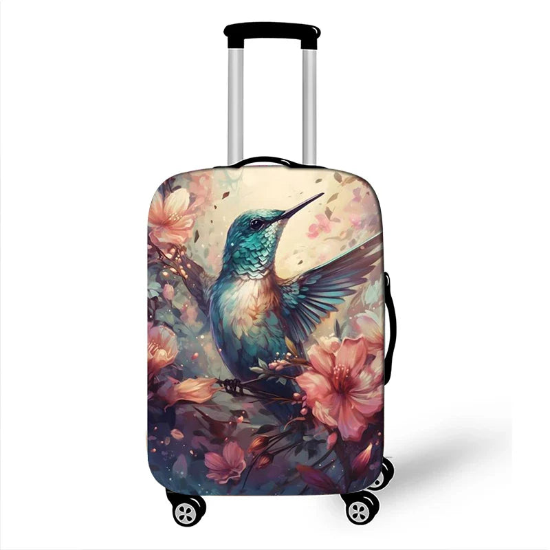 Cute Animal Tiger Rabbit Panda Pattern Luggage Cover for Travel Watercolor Suitcase Protective Cover Elastic Trolley Case Cover