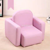 Cute Baby Kids Lazy Sofa Sponge Filler Solid Wood Frame Soft Seat Chair Handrail Separable As Desk Children Baby Sofa Chair