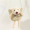 Cute Bear Baby Girl Shoulder Bags Straw Children Messenger Bag Kids Princess Mini Bow Handbag Crossbody Child Girls Coin Purse