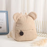 Cute Bear Plush Backpack Embroidered Name Autumn Winter Kids Outdoor Shoulder Bags Custom Personalized Children's Gift Bags