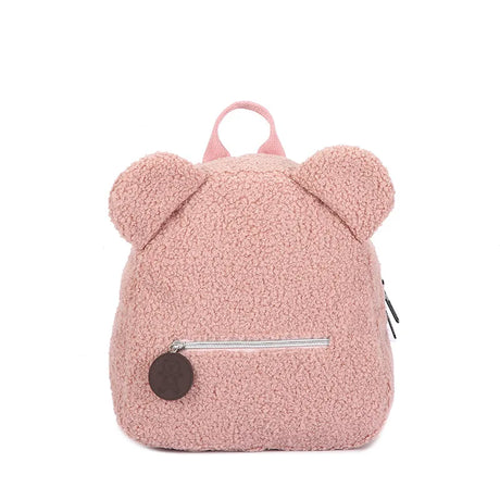 Cute Bear Plush Backpack Embroidered Name Autumn Winter Kids Outdoor Shoulder Bags Custom Personalized Children's Gift Bags