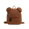 Cute Bear Plush Backpack Embroidered Name Autumn Winter Kids Outdoor Shoulder Bags Custom Personalized Children's Gift Bags