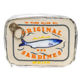 Cute Canned Sardines Style Bath Travel Bag Wash Bag Creative PU Handbag Cosmetic Bags Portable Makeup Bag Storage Bag for Travel