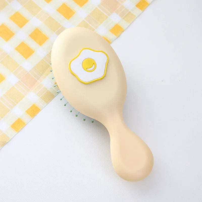 Cute Cartoon Air Cushion Anti-screw Hair Brush Comb Mini Portable Small Massage Untangling Hairbrush for Girls Things Care Tools