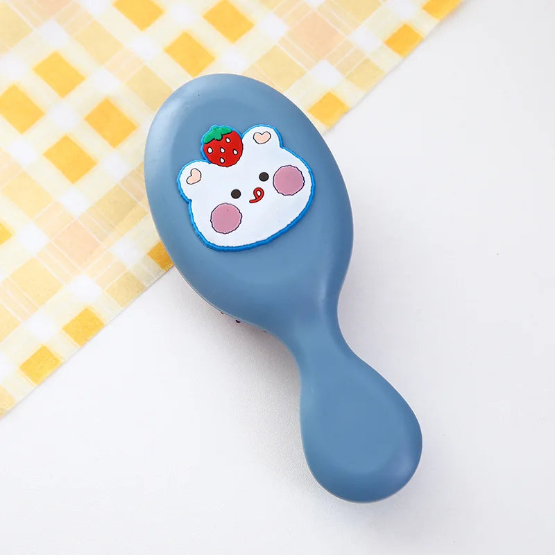 Cute Cartoon Air Cushion Anti-screw Hair Brush Comb Mini Portable Small Massage Untangling Hairbrush for Girls Things Care Tools