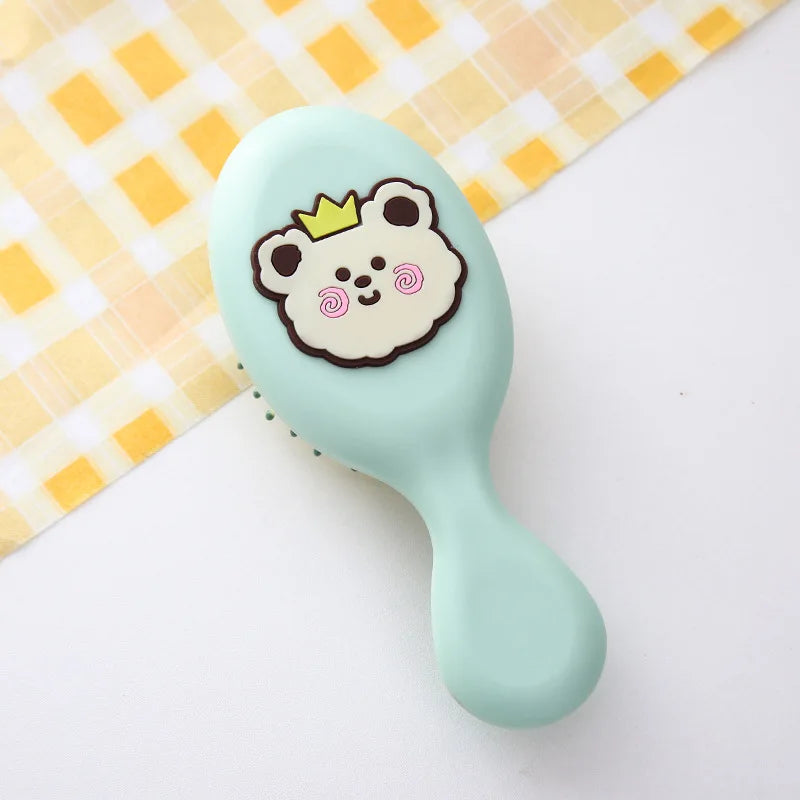 Cute Cartoon Air Cushion Anti-screw Hair Brush Comb Mini Portable Small Massage Untangling Hairbrush for Girls Things Care Tools