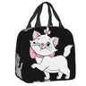 Cute Cat Portable Lunch Box Women Leakproof Kawaii Cartoon Kitten Cooler Thermal Food Insulated Lunch Bag Kids School Children