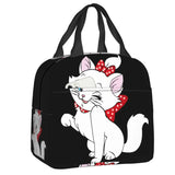 Cute Cat Portable Lunch Box Women Leakproof Kawaii Cartoon Kitten Cooler Thermal Food Insulated Lunch Bag Kids School Children