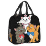 Cute Cat Portable Lunch Box Women Leakproof Kawaii Cartoon Kitten Cooler Thermal Food Insulated Lunch Bag Kids School Children