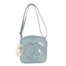 Cute Crossbody Bag PU Leather Square Shoulder Bags Women Heart Shaped Ita Bag