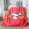 Cute S-Snoopy Cartoon 3D Printed Blanket Fashion Soft Cozy Living room Bedroom Sofa Bed Picnic Blanket Child Birthday Gift