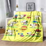 Cute S-Snoopy Cartoon 3D Printed Blanket Fashion Soft Cozy Living room Bedroom Sofa Bed Picnic Blanket Child Birthday Gift