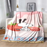 Cute S-Snoopy Cartoon 3D Printed Blanket Fashion Soft Cozy Living room Bedroom Sofa Bed Picnic Blanket Child Birthday Gift