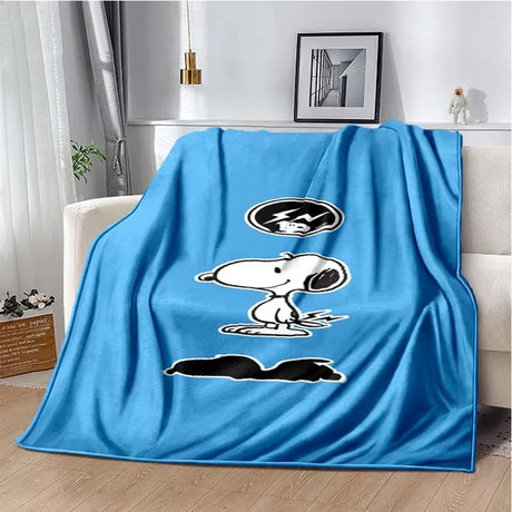 Cute S-Snoopy Cartoon 3D Printed Blanket Fashion Soft Cozy Living room Bedroom Sofa Bed Picnic Blanket Child Birthday Gift