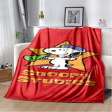 Cute S-Snoopy Cartoon 3D Printed Blanket Fashion Soft Cozy Living room Bedroom Sofa Bed Picnic Blanket Child Birthday Gift