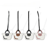 Cute Small Bag of Cowhide Pendant Cute Mini Pendant for Longchamp Mini Bag Accessories