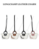 Cute Small Bag of Cowhide Pendant Cute Mini Pendant for Longchamp Mini Bag Accessories